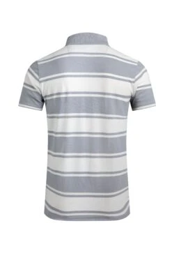 Henry Striped Pique Polo Shirt Limestone 14 Henry Striped Pique Polo Shirt Limestone -Everyday Luxe 124190