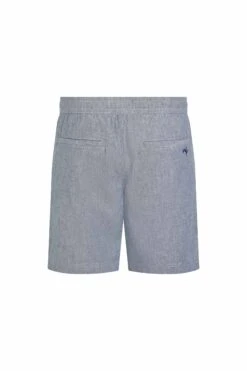 Winchester Relaxed Linen Rich Shorts Denim -Everyday Luxe 124567
