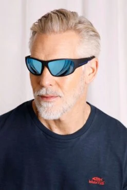 Fromme Wraparound Sunglasses Ocean Blue