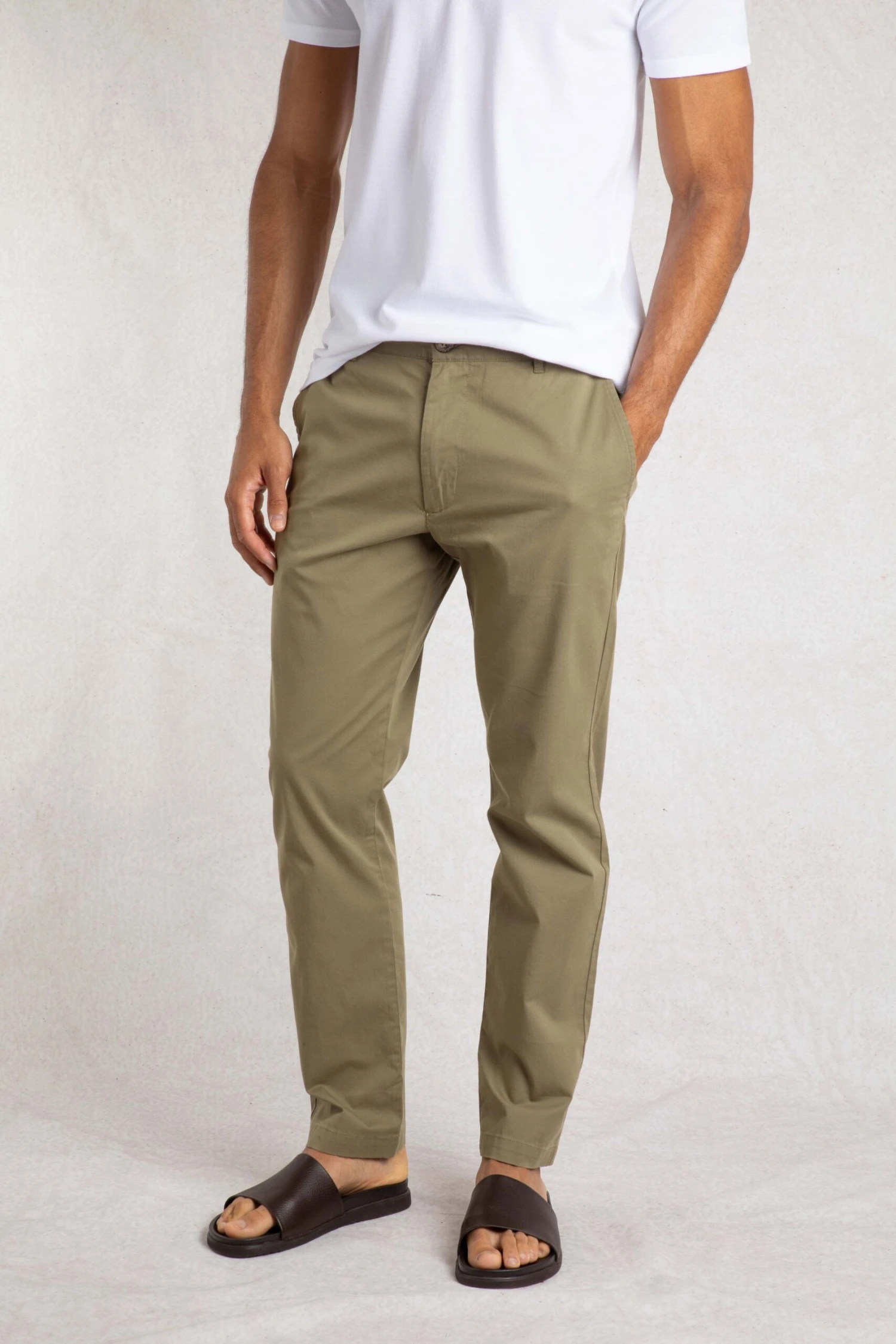 Freddie Super Soft Chino Trousers Burnt Olive 3 Freddie Super Soft Chino Trousers Burnt Olive