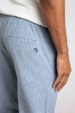 Danny Lightweight Summer Denim Trousers Denim -Everyday Luxe 124713