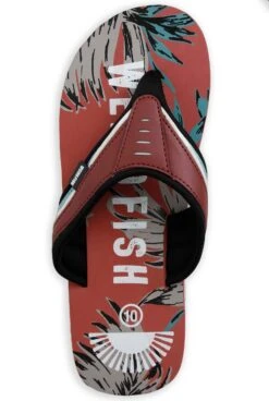 Lexington Printed Flip Flops Paprika 9 Lexington Printed Flip Flops Paprika -Everyday Luxe 125090