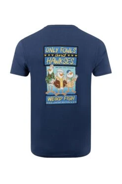 Only Fowls And Hawkses Back Print Artist T-Shirt Dark Blue -Everyday Luxe 125588