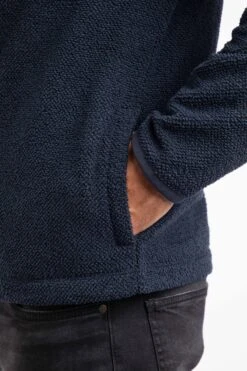 Merrill Full Zip Textured Fleece Midnight 17 Merrill Full Zip Textured Fleece Midnight -Everyday Luxe 126194