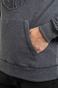 Perranporth Embossed Grindle Hoodie Black -Everyday Luxe 126570