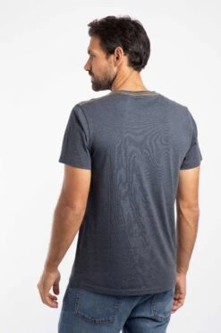 Brewer Front Print Graphic T-Shirt Navy -Everyday Luxe 126588