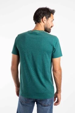 Waves Front Print Graphic T-Shirt Forest Green 10 Waves Front Print Graphic T-Shirt Forest Green -Everyday Luxe 126616