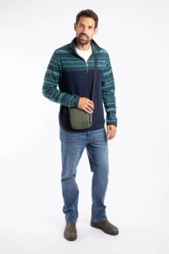 Nanga Colour Block Cross Body Bag Artichoke Green -Everyday Luxe 126685