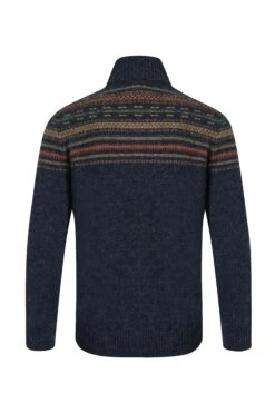 Larner 1/4 Zip Fair Isle Jumper Midnight 14 Larner 1/4 Zip Fair Isle Jumper Midnight -Everyday Luxe 126804