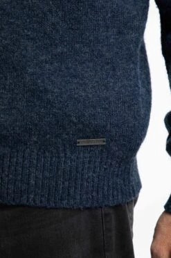 Larner 1/4 Zip Fair Isle Jumper Midnight 15 Larner 1/4 Zip Fair Isle Jumper Midnight -Everyday Luxe 126805