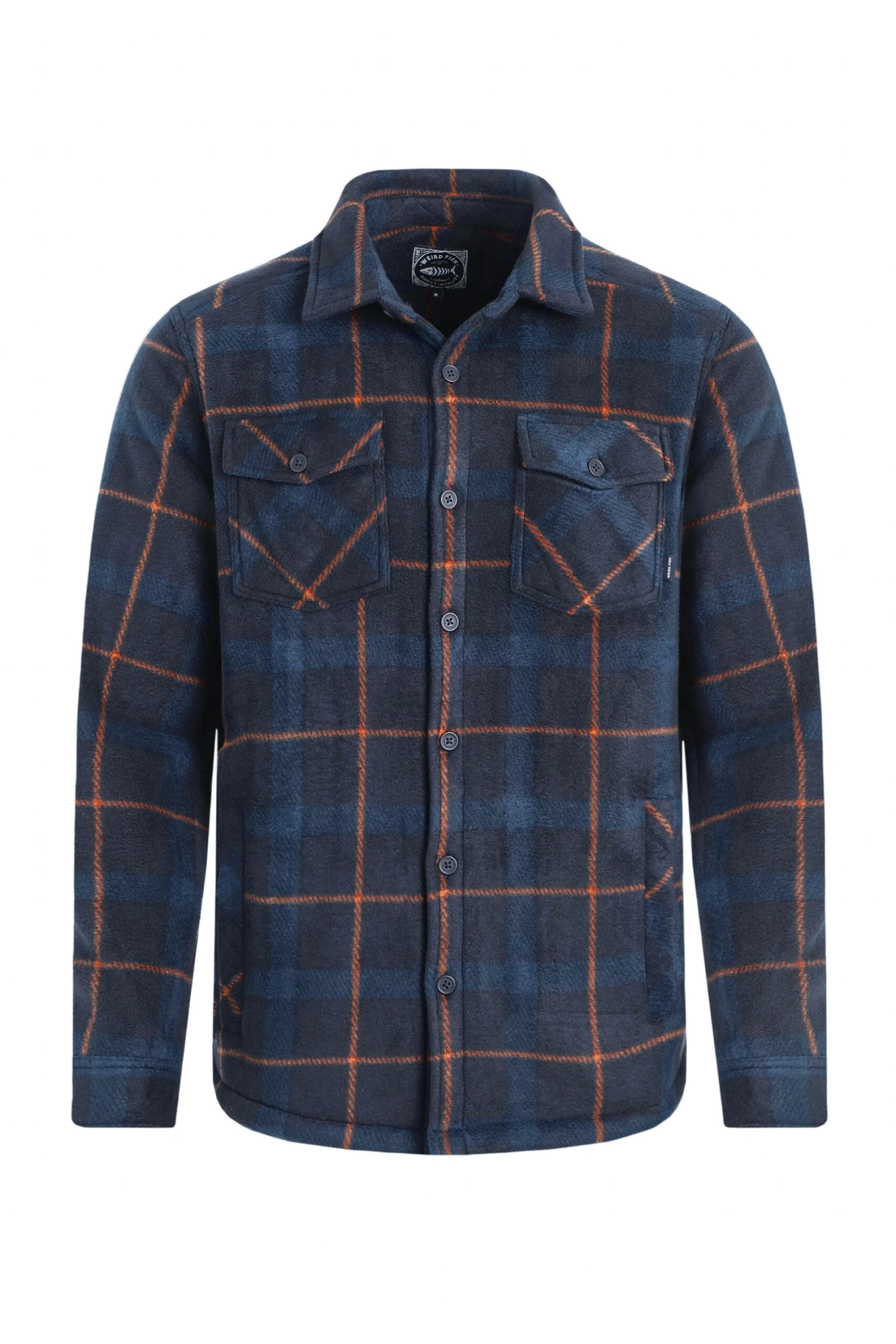 Tyburn Check Fleece Shacket Navy 5 Tyburn Check Fleece Shacket Navy - Image 3