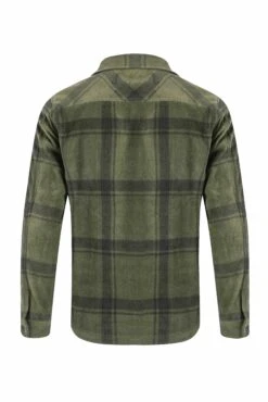 Darrow Printed Fleece Shirt Winter Green -Everyday Luxe 126968
