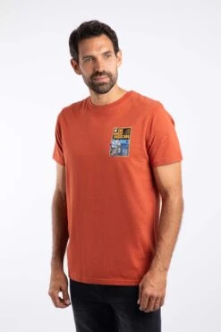 The Great Eggscape Back Print Artist T-Shirt Rust Leaves 12 The Great Eggscape Back Print Artist T-Shirt Rust Leaves -Everyday Luxe 127075