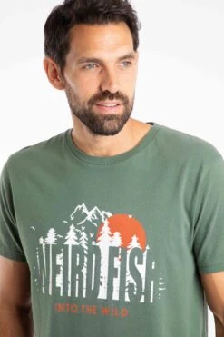 Into The Wild Front Print Graphic T-Shirt Army Green 12 Into The Wild Front Print Graphic T-Shirt Army Green -Everyday Luxe 127188