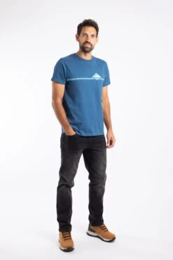 Pyramid Vista Chest Stripe Graphic T-Shirt Ensign Blue 11 Pyramid Vista Chest Stripe Graphic T-Shirt Ensign Blue -Everyday Luxe 127222