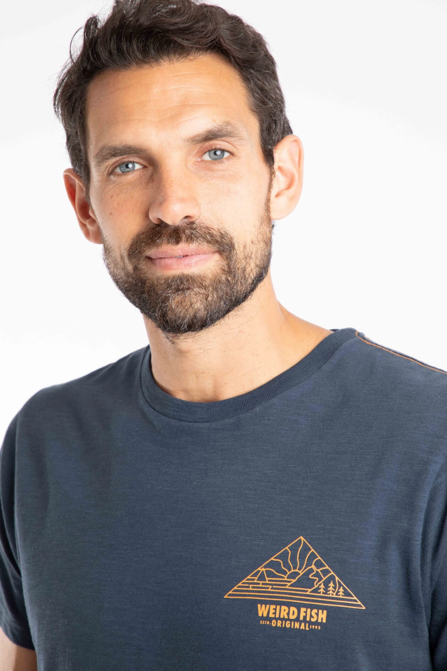 Pyramid View Back Print Graphic T-Shirt Navy 3 Pyramid View Back Print Graphic T-Shirt Navy