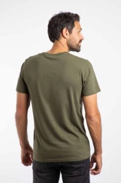 Carp Side Front Print Artist T-Shirt Deep Lichen Green -Everyday Luxe 127488