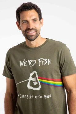 Carp Side Front Print Artist T-Shirt Deep Lichen Green -Everyday Luxe 127490