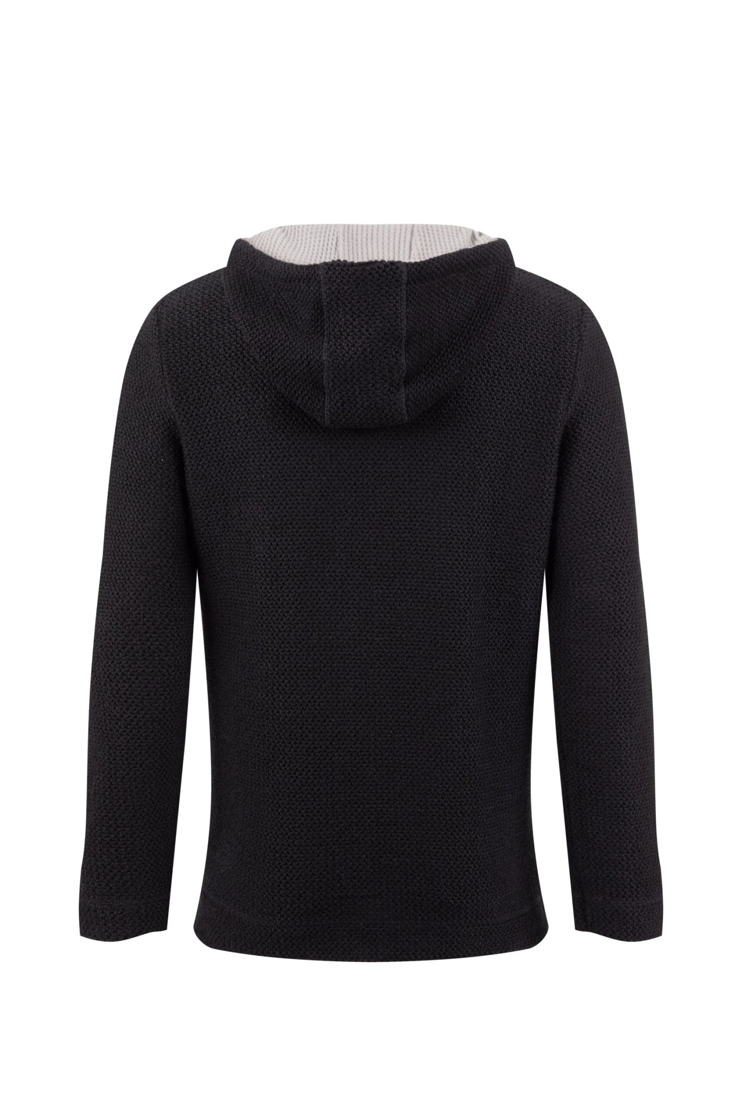 Bakersfield Button Neck Macaroni Hoodie Black 8 Bakersfield Button Neck Macaroni Hoodie Black - Image 6