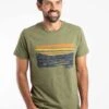 Boating Front Print Graphic T-Shirt Artichoke -Everyday Luxe 127596
