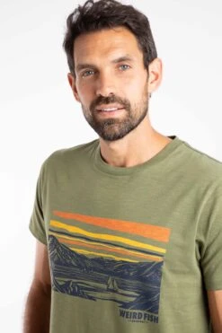 Boating Front Print Graphic T-Shirt Artichoke -Everyday Luxe 127600