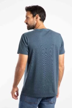 Lakes And Peaks Front Print Graphic T-Shirt Navy -Everyday Luxe 127623