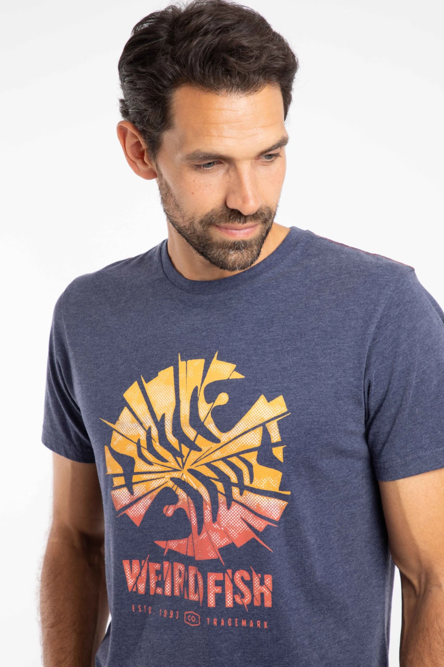 Shatter Front Print Graphic T-Shirt Dark Blue 7 Shatter Front Print Graphic T-Shirt Dark Blue - Image 5