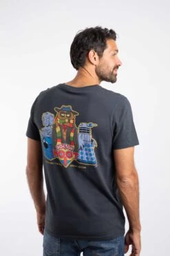 Doctor Hoot Back Print Artist T-Shirt Navy 10 Doctor Hoot Back Print Artist T-Shirt Navy -Everyday Luxe 127652