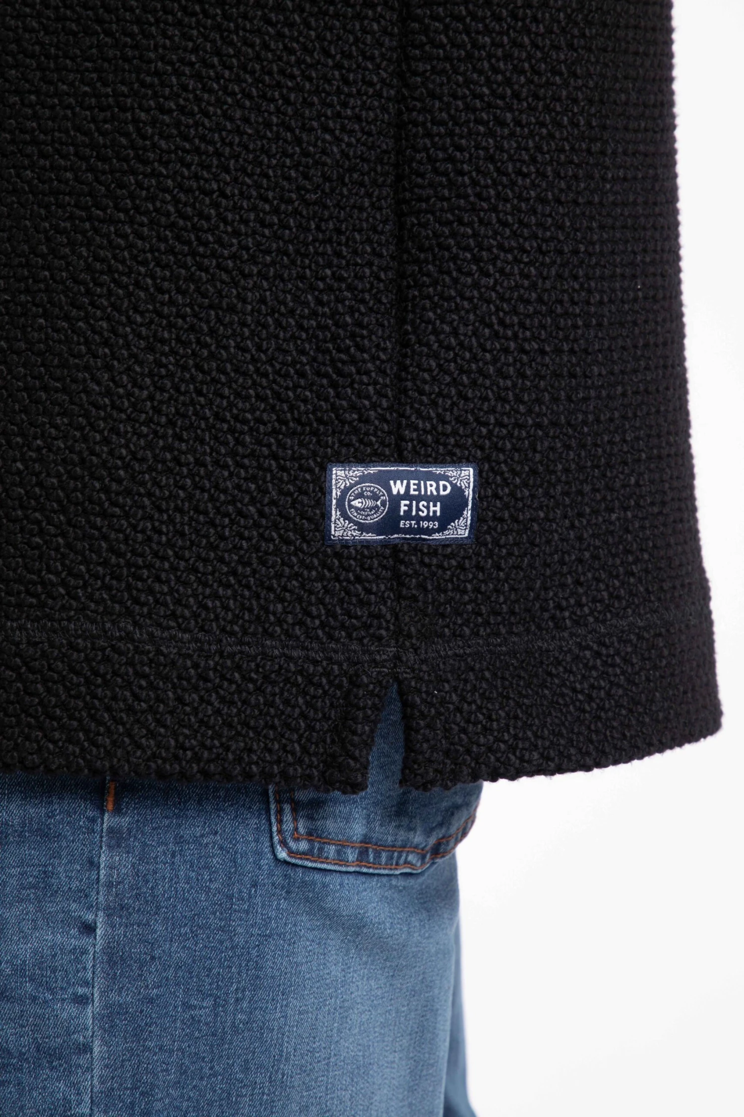 Bakersfield Button Neck Macaroni Hoodie Black 9 Bakersfield Button Neck Macaroni Hoodie Black - Image 7