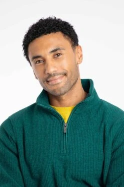 Newport 1/4 Zip Ribbed Fleece Deep Teal 13 Newport 1/4 Zip Ribbed Fleece Deep Teal -Everyday Luxe 127958