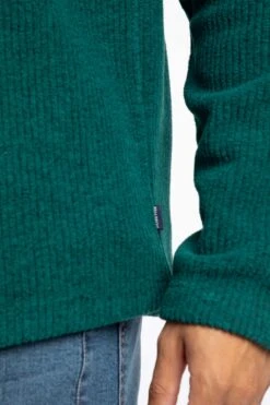 Newport 1/4 Zip Ribbed Fleece Deep Teal 15 Newport 1/4 Zip Ribbed Fleece Deep Teal -Everyday Luxe 127959