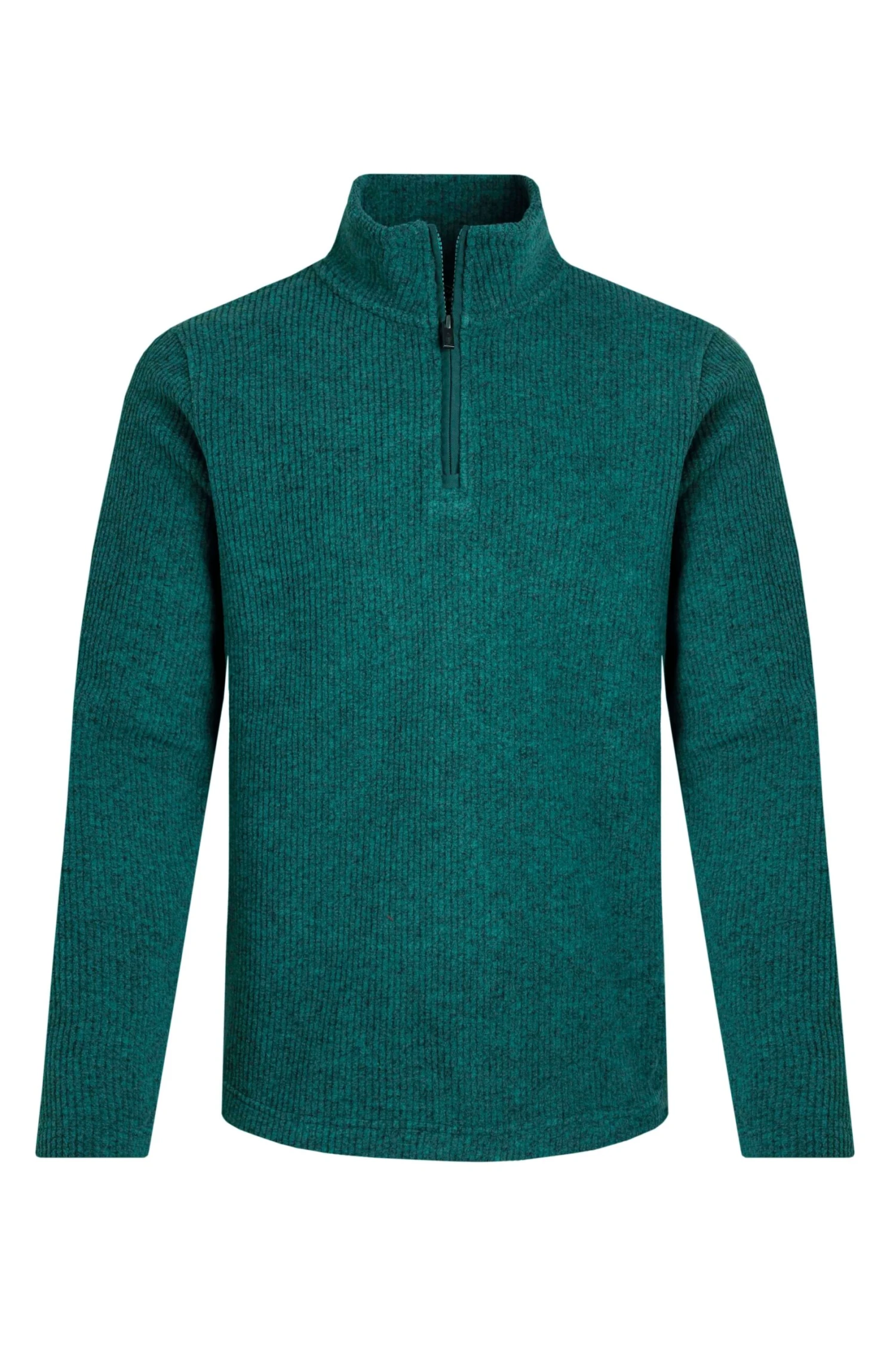 Newport 1/4 Zip Ribbed Fleece Deep Teal 4 Newport 1/4 Zip Ribbed Fleece Deep Teal - Image 2