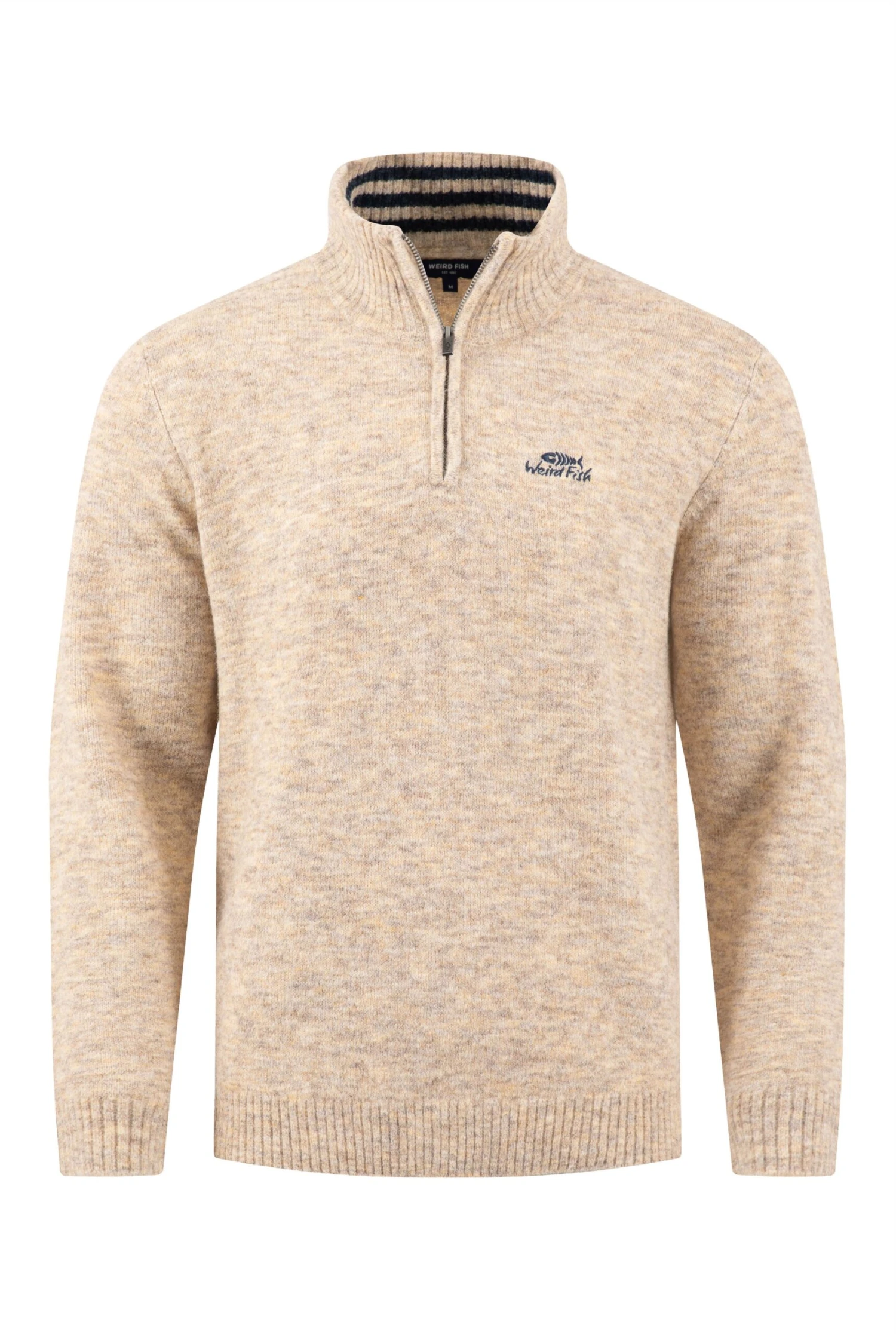 Altwood 1/4 Zip Jumper Ecru 4 Altwood 1/4 Zip Jumper Ecru - Image 2