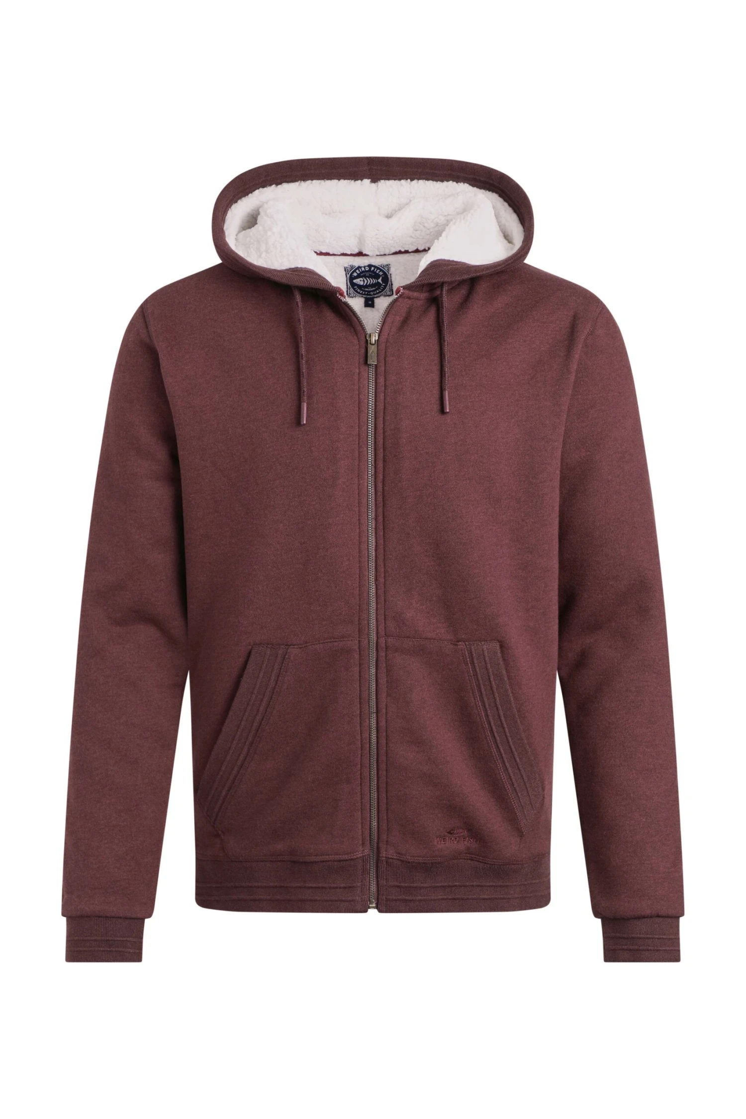 Camborne Borg Lined Full Zip Hoodie Bitter Chocolate 4 Camborne Borg Lined Full Zip Hoodie Bitter Chocolate - Image 2