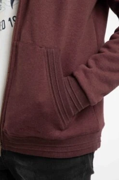 Camborne Borg Lined Full Zip Hoodie Bitter Chocolate 16 Camborne Borg Lined Full Zip Hoodie Bitter Chocolate -Everyday Luxe 128676