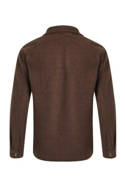 Charles Plain Over Shirt Mocha -Everyday Luxe 129136