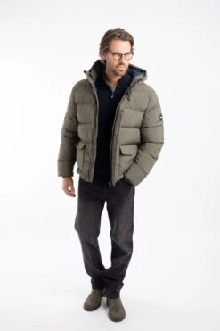 Calderwood Heavy Weight Padded Jacket Deep Lichen Green -Everyday Luxe 129167