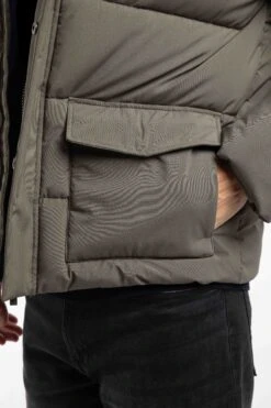 Calderwood Heavy Weight Padded Jacket Deep Lichen Green -Everyday Luxe 129170