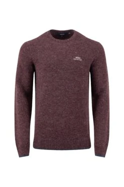 Gorleston Crew Neck Jumper Aubergine -Everyday Luxe 129403