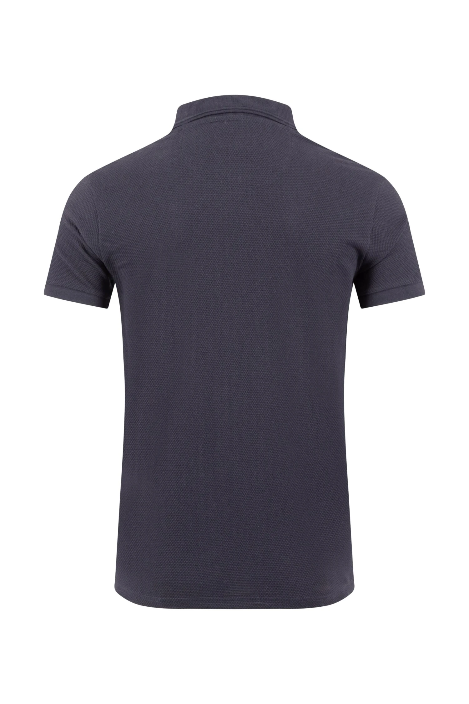 Murray Organic Cotton Half Zip Textured Jersey Polo Midnight 8 Murray Organic Cotton Half Zip Textured Jersey Polo Midnight - Image 6