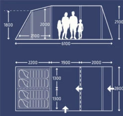 Kampa Hayling 4 Poled Tent Package -Everyday Luxe 30345 4 9127550d eb69 4ec9 b573 9e18f4a07af2