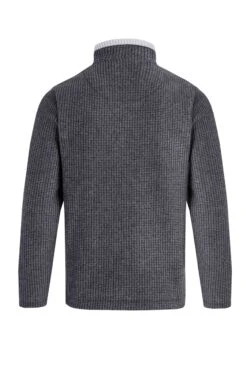 Newark 1/4 Zip Grid Fleece Washed Black 15 Newark 1/4 Zip Grid Fleece Washed Black -Everyday Luxe 73449