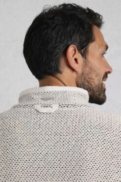 Transom Full Zip Macaroni Sweatshirt Ecru 20 Transom Full Zip Macaroni Sweatshirt Ecru -Everyday Luxe 85186