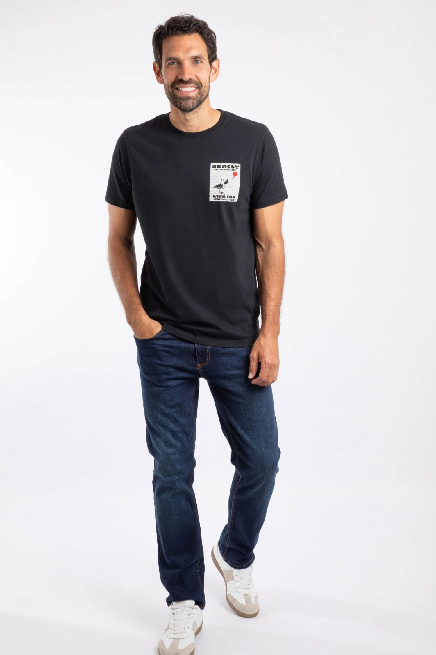 Beaksy Back Print Artist T-Shirt Black 6 Beaksy Back Print Artist T-Shirt Black - Image 4