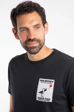 Beaksy Back Print Artist T-Shirt Black 13 Beaksy Back Print Artist T-Shirt Black -Everyday Luxe 91705