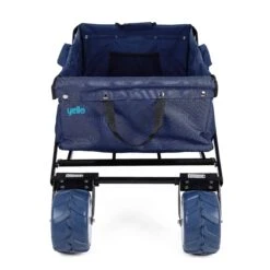 Yello Folding Beach Trolley -Everyday Luxe BGG1675 yello foldable trolley blue front copy