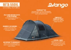 Vango Beta 550XL Tent 2025 -Everyday Luxe Beta 550XL Infographic LowRes