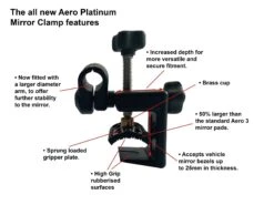 Milenco Aero Platinum Mirror 16 Milenco Aero Platinum Mirror -Everyday Luxe Platinum Clamps descriptions