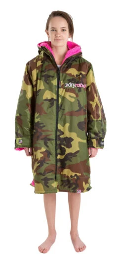 Dryrobe Advance Kids Long Sleeve Camouflage Pink - RECYCLED -Everyday Luxe S LS DA CAM PINK 222 2024x2024 be7032b7 ba14 4b73 a669 007f42686397