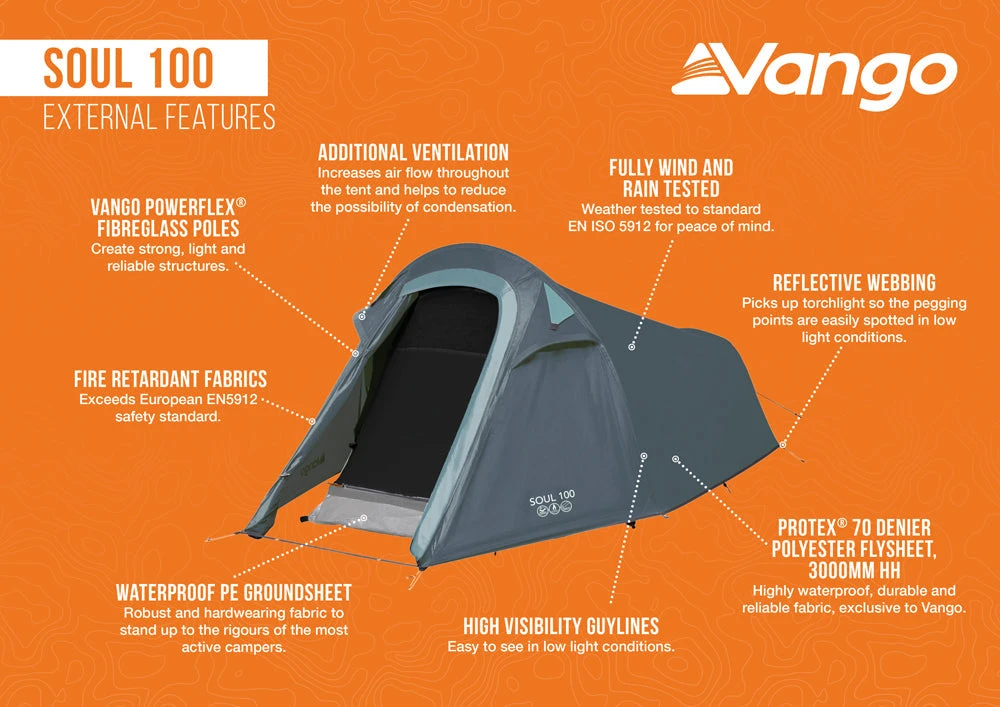 Vango Soul 100 Tent Deep Blue 2025 6 Vango Soul 100 Tent Deep Blue 2025 - Image 4